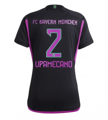 Maillot de foot Bayern Munich Dayot Upamecano #2 Extérieur Femmes 2023-24 Manches Courte